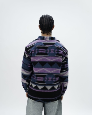 Blue &amp; purple overshirt