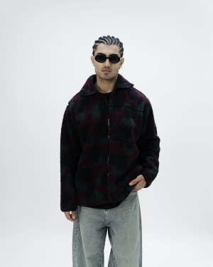 Black & green leopard teddy