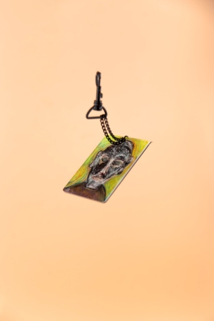 he wasnt psycho keychain