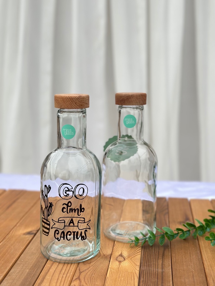 بطری گرد درب چوب راش