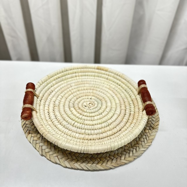 سینی حصیری دسته دار