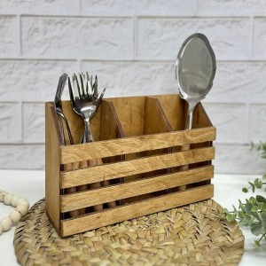 خرید جا قاشقی چوبی