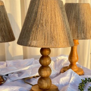 آباژور رومیزی چوب گردو