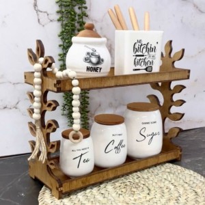 استند دو طبقه طرح برگ