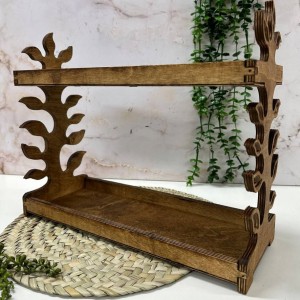 خرید استند دو طبقه طرح برگ
