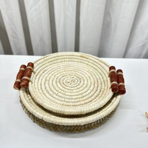 سینی حصیری دسته دار