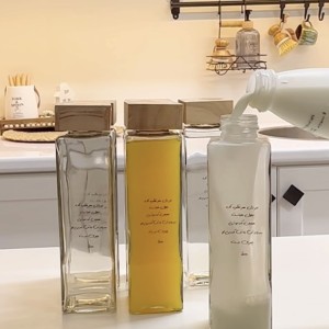 بطری شیشه ای مربع