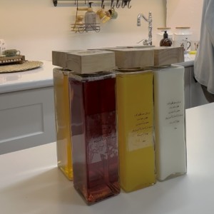 بطری شیشه ای مربع