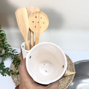 جا قاشقی دسته چرمی