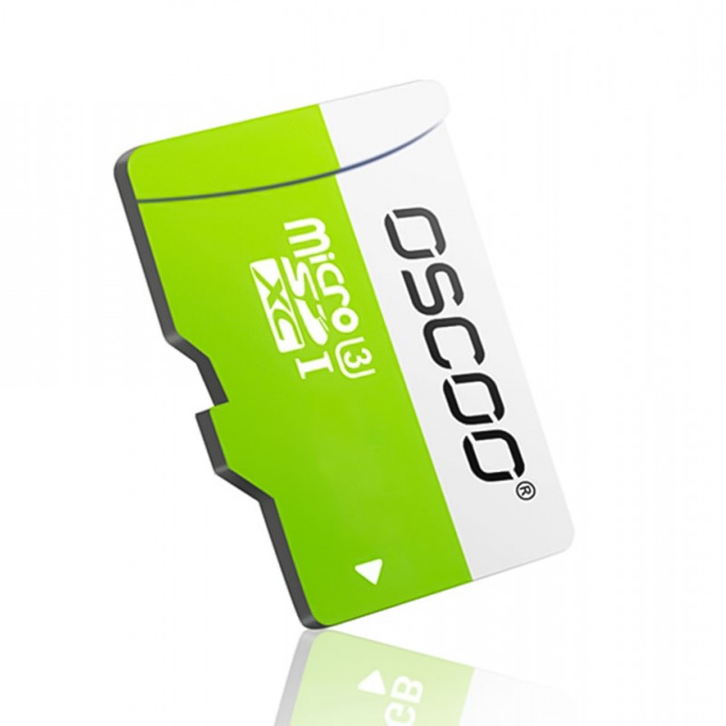 کارت حافظه MicroSDXC اسکو مدل Oscoo TF Memory Card UHS-I U3 V10 سبز ظرفیت 32 گیگابایت