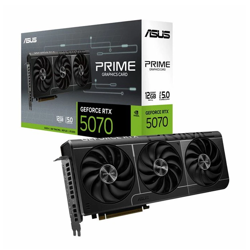 کارت گرافیک ایسوس مدل ASUS PRIME GeForce RTX 5070 OC Edition 12GB GDDR7 192Bit