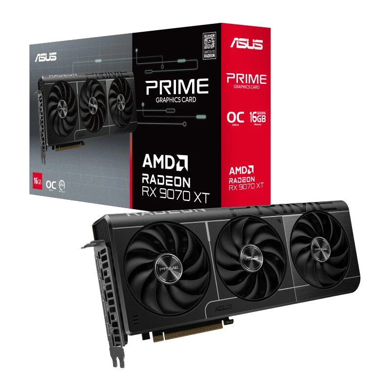 کارت گرافیک ایسوس مدل Prime Radeon RX 9070 XT OC Edition 16GB GDDR6 256Bit