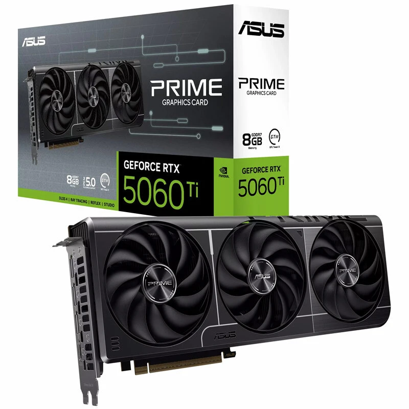 کارت گرافیک ایسوس مدل PRIME GeForce RTX 5060 Ti OC Edition 8GB GDDR7 128Bit