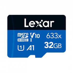 کارت حافظه MicroSDXC لکسار مدل Lexar High Performance 633x UHS-I U1 A1 100mbps V10 ظرفیت 32 گیگابایت