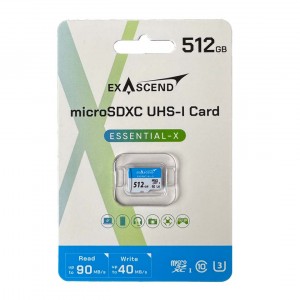 کارت حافظه MicroSDXC اگزاسند مدل ExAscend Essential-X UHS-I U3 V10 ظرفیت 512 گیگابایت
