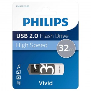 Philips Vivid-FM32FD05B 32GB USB 2.0 Flash Memory