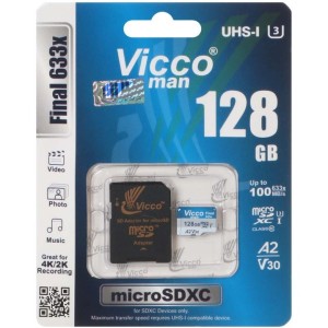 کارت حافظه ویکومن Final 633x Plus 100MB/s ظرفیت 128 گیگابایت با خشاب