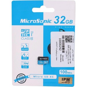 MicroSonic 533X U1 C10 100MB/s 32GB Micro SD-Memory Card