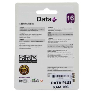 Data Plus 16GB AT02010-U1 C10 Memory Card