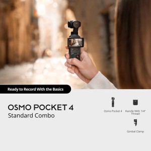 دوربین DJI Osmo Pocket 4 با سنسور 1 اینچی و گیمبال 3 محوره