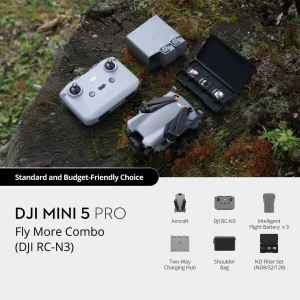 مویک مینی ۵ پرو کمبو  | DJI Mini 5 Pro combo – انتخابی جمع‌وجور برای تولید محتوا و سفر