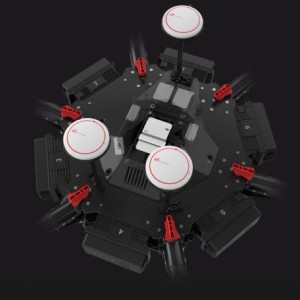 هگزاکوپتر DJI Matrice 600 با کنترل پرواز A3 و انتقال تصویر Lightbridge 2
