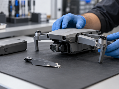 بعد از سقوط پهپاد DJI چه کنیم؟ از محل حادثه تا تحویل برای تعمیر