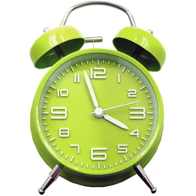 ساعت رومیزی رنگی فلزی