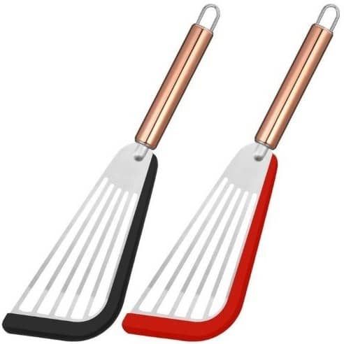 کفگیراستیل لبه سیلیکونی