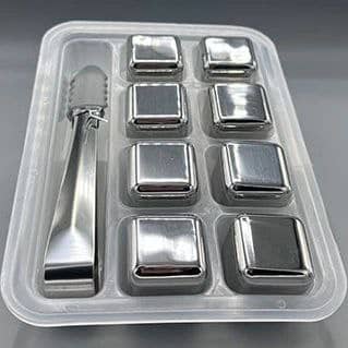 یخ استیل مکعبی ۸تایی