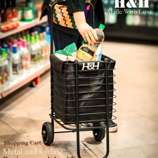 چرخ خرید فلزی تاشو