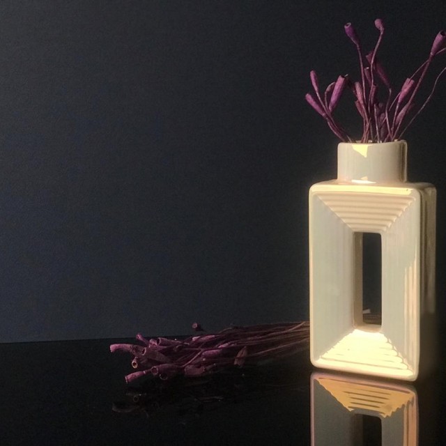 گلدان  دکوری مستطیل سرامیک