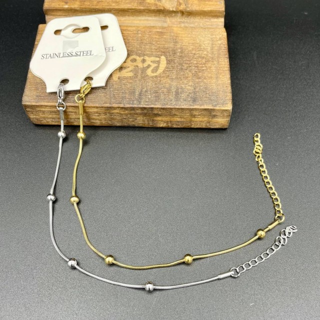 دستبند استیل ماری وسط توپی