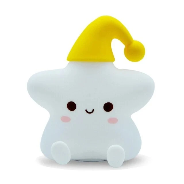 چراغ خواب اتاق کودک مدل ستاره کلاه دار