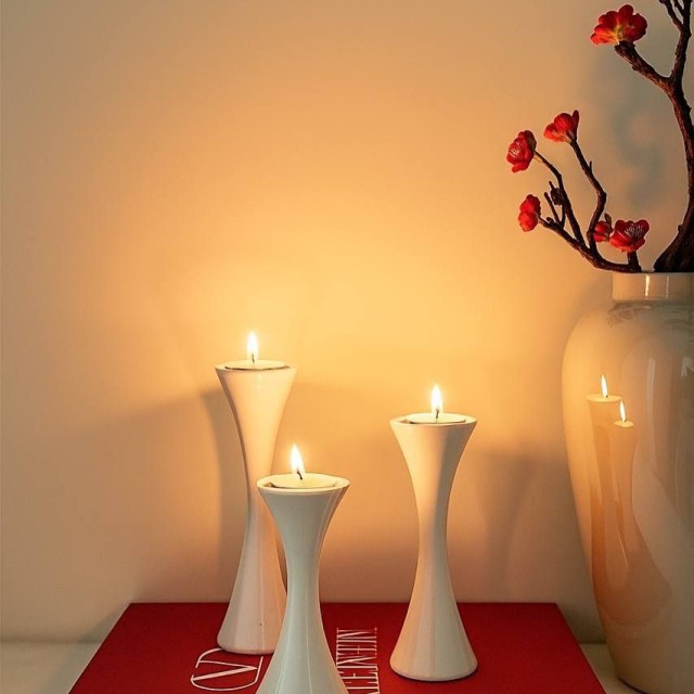 جاشمعی ۳تکه لارا سرامیکی