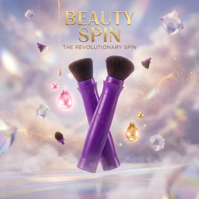 ست براش آرایشی چرخشی beauty spin