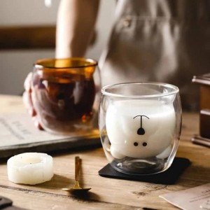 ماگ دوجداره  عروسکی طرح خرس