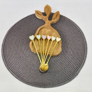 قاشق طلایی ۶تایی