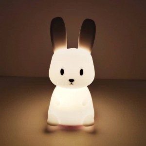 چراغ خواب سیلیکونی خرگوشی ضربه ای