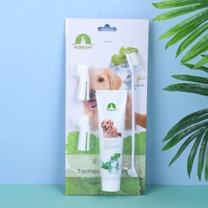 ست خمیردندان ومسواک حیوانات خانگی taotaopets