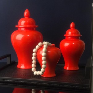 ست سه تایی جینجرجار سرامیک نارنجی