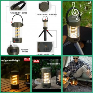 چراغ کمپینگ اسپیکرو پایه دار شارژی