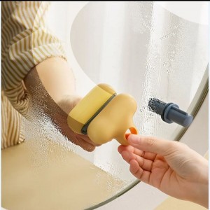 مینی شیشه پاک کن سیلیکونی همراه با نگهدارنده