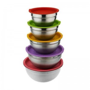 سرویس لگن آشپزخانه استیل 5pcs