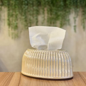جای دستمال کاغذی شیاردار  سرامیکی کوچک