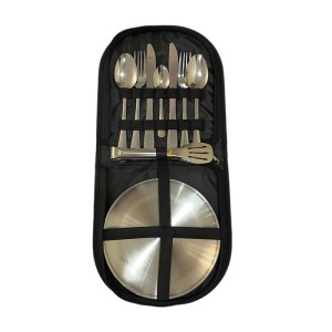 ست ظروف کمپینگ دونفره استیل
