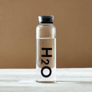بطری آب  شیشه ای H2O