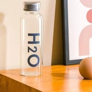 بطری آب  شیشه ای H2O