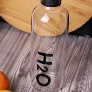 بطری آب  شیشه ای H2O