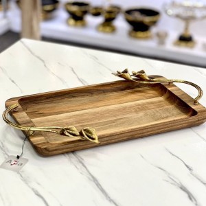 سینی پذیرایی چوبی لیلیوم